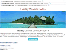 Tablet Screenshot of holiday-voucher-codes.com